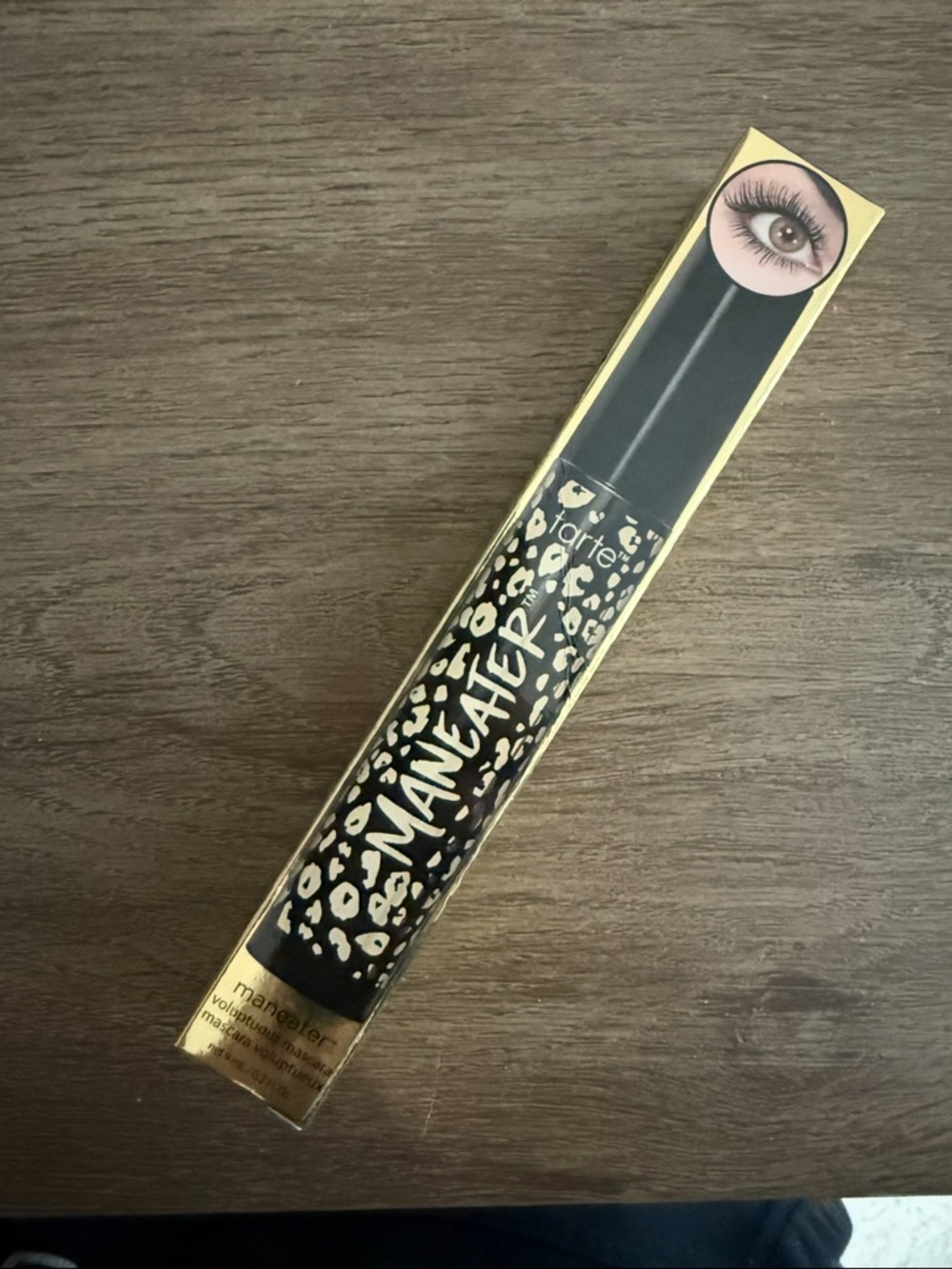 tarte Maneater Voluptuous Mascara - Black with Gold Leopard Print